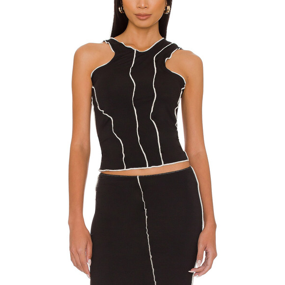 The Line By K 'Yamilet Merrow' Black Tank Size XS - Picture 1 of 5